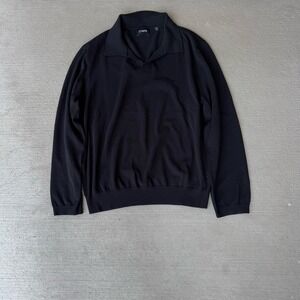 Cuts Clothing Men's Crew Neck Pullover Sweater Black XXL Lightweight Knit